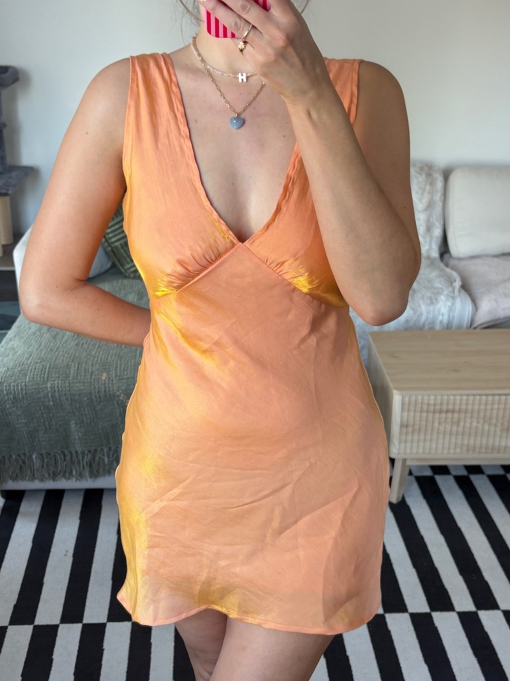 Peppermayo Orange Mini Dress